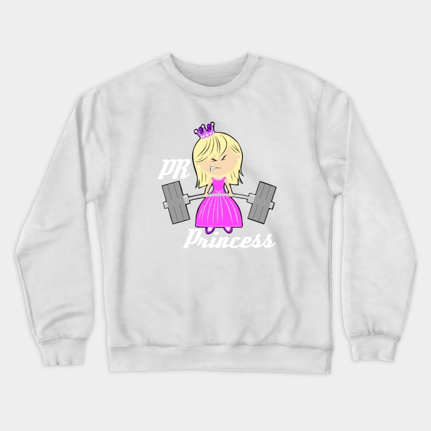 Barbell girl, gym girl, fitness girl, weightlifting women Crewneck Sweatshirt by TimAddisonArt